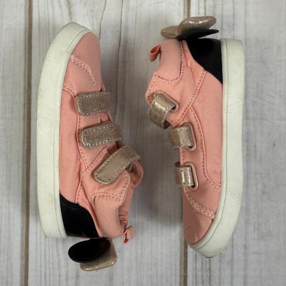 Baby Gap Disney Minnie Mouse Pink High Top Sneakers 11C - Picture 5 of 8